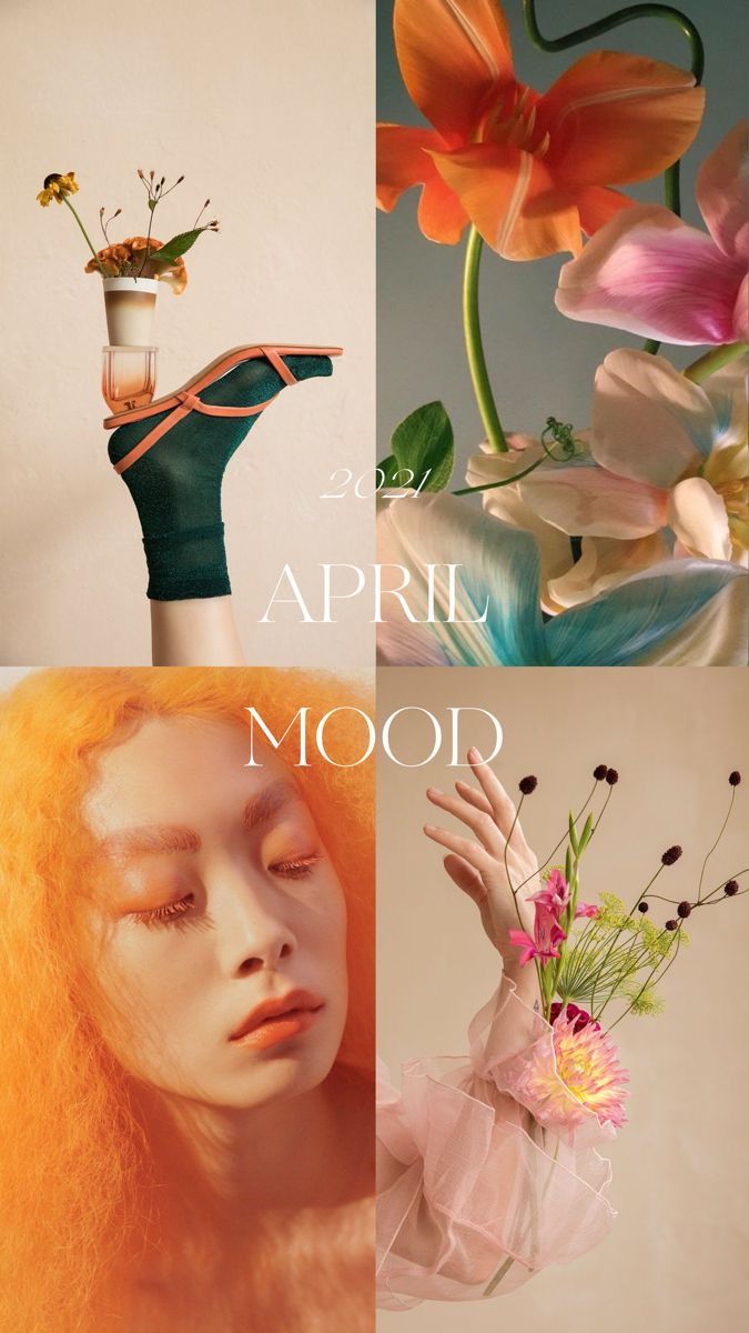 three different images with flowers in them and the words aprn moor on top of each photo