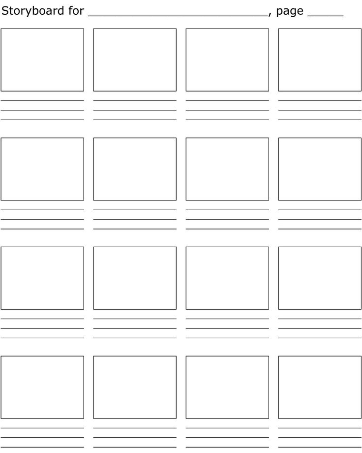 the storyboard for page layout is shown