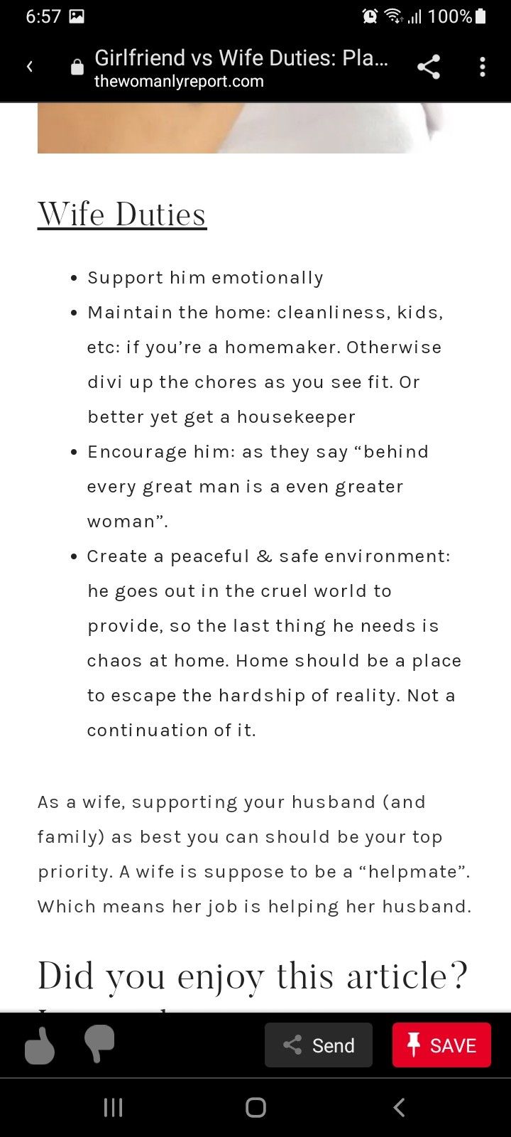 Future Husband Standards, Husband Duties To His Wife, Girlfriend Duties Vs Wife Duties, Girlfriend Vs Wife Duties, Wife Material Qualities, How To Be The Perfect Wife, How To Be A Wife, Girlfriend Vs Wife, Girlfriend Duties