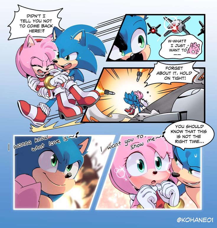 an image of sonic and tails comic strip