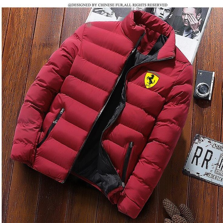 Herren frühjahr und herbst dünne jacke windjacke lovers windjacke Ferrari logo druck jugend vitalität stil Mens Padded Jacket, Parker Jacket, Mens Outwear, Fashion Stand, Outwear Coat, Mens Windbreaker, Casual Outerwear, Jackets Men Fashion, Winter Jacket Men