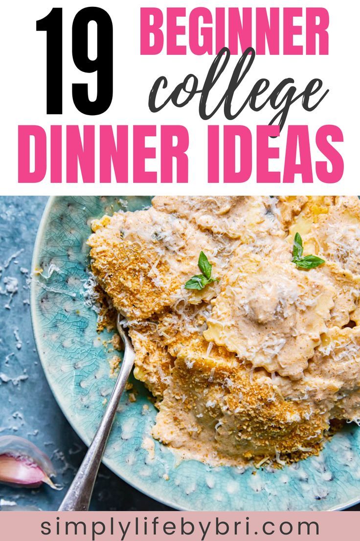 college dinner ideas Quick College Dinners, College Dinner Ideas, Easy Dinner Recipes For One, College Cooking Recipes, Cheap College Meals, College Meal Planning, College Dinner, College Dinners, Healthy College Meals