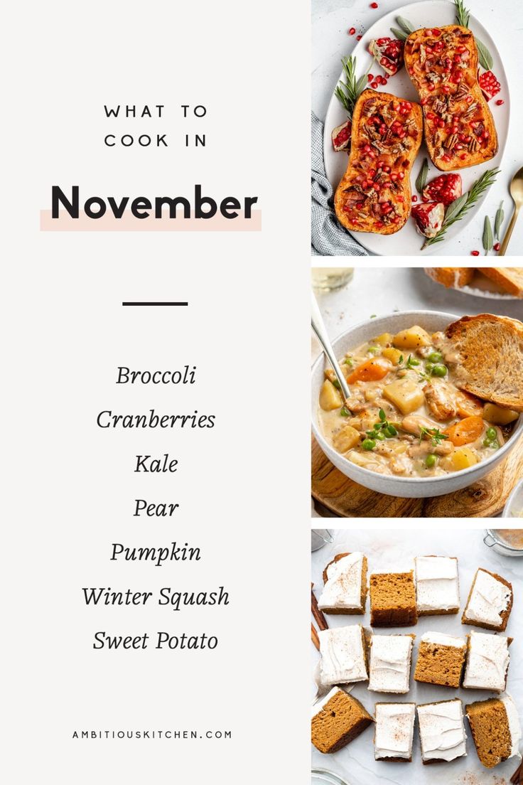 what to cook in november brochure