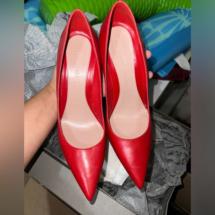 Questions? Leave A Comment Below! Alexander Mcqueen Red, Mcqueen Shoes, Alexander Mcqueen Shoes, Shoes Shoes, Leave A Comment, Shoes Women Heels, Alexander Mcqueen, Alexander, Shoes Heels