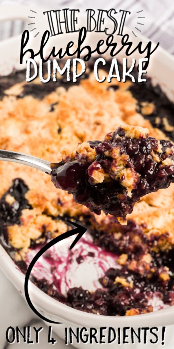 the best blueberry dump cake only 1 ingredients are in this bowl and it's ready to be eaten