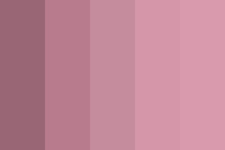 Mauve mood color palette created by princefinn that consists #996675,#b87b8d,#c58c9d,#d696a9,#d89aac colors. Mauve Pallet, Color Schemes Wedding, Pallet Color, Color Malva, Mood Colors, Color Vibe, Baby Pink Aesthetic, Color Palette Pink, Color Palette Design