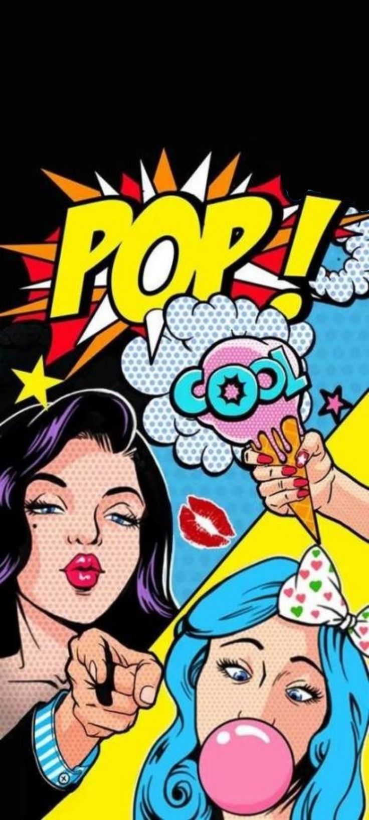 Fondo Cool | Pop art drawing, Pop art comic, Pop art illustration in ...