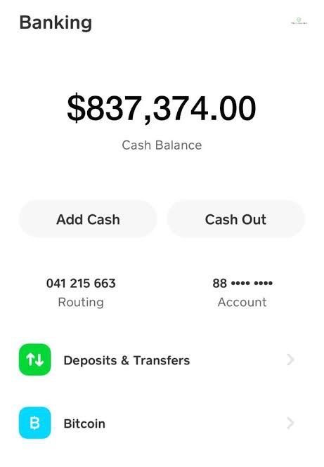 an iphone screen showing the balance and cash