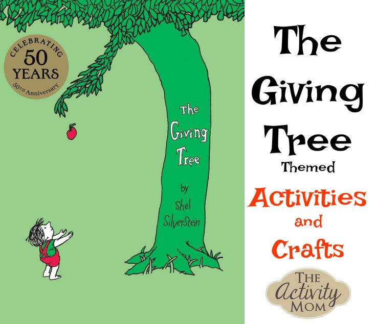 the giving tree themed activities and crafts for children to do with their favorite book, the giving tree