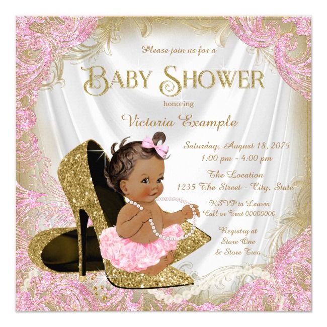 Pink Gold Glitter Shoe Pearl Ethnic Baby Shower Invitation Pearl#Shoe#Baby#Ethnic Pearl Baby Shower, Princess Baby Shower Invitation, Baby Girl Shower Invitations, Girl Baby Shower Ideas, Glitter Baby Shower, Custom Baby Shower Invitations, Shower Desserts, Pink Baby Shower Invitations, Baby Shower Invitation Cards