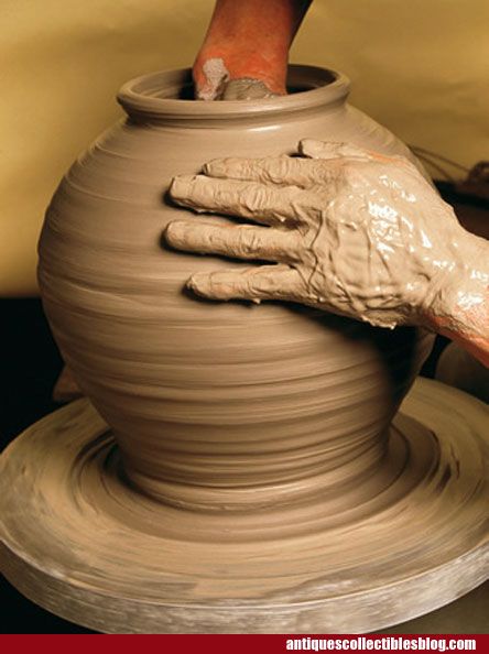 a person making a vase on a potter's wheel with the words, once a wise man asked god what is meaning of life?