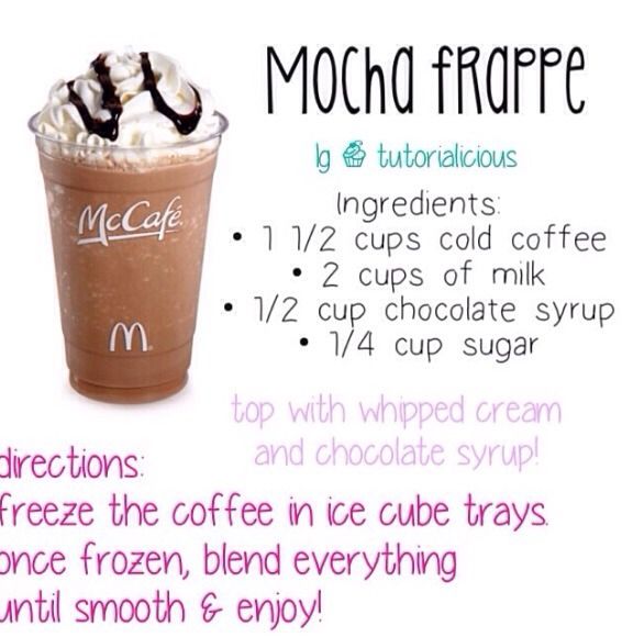 a recipe for mocha frappe