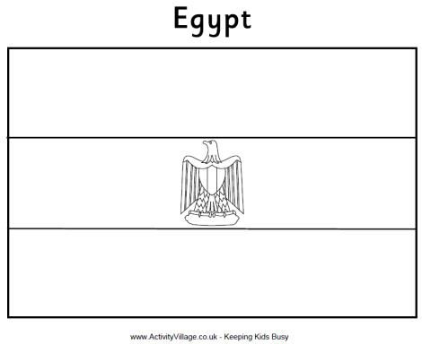 the flag of egypt coloring page