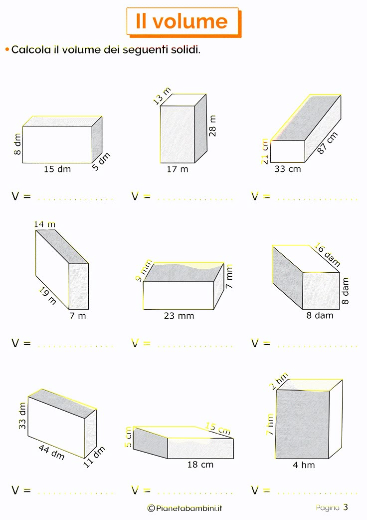 the diagram shows different shapes and sizes of cubes, which are labeled in spanish