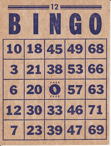 a blue and white poster with numbers on it