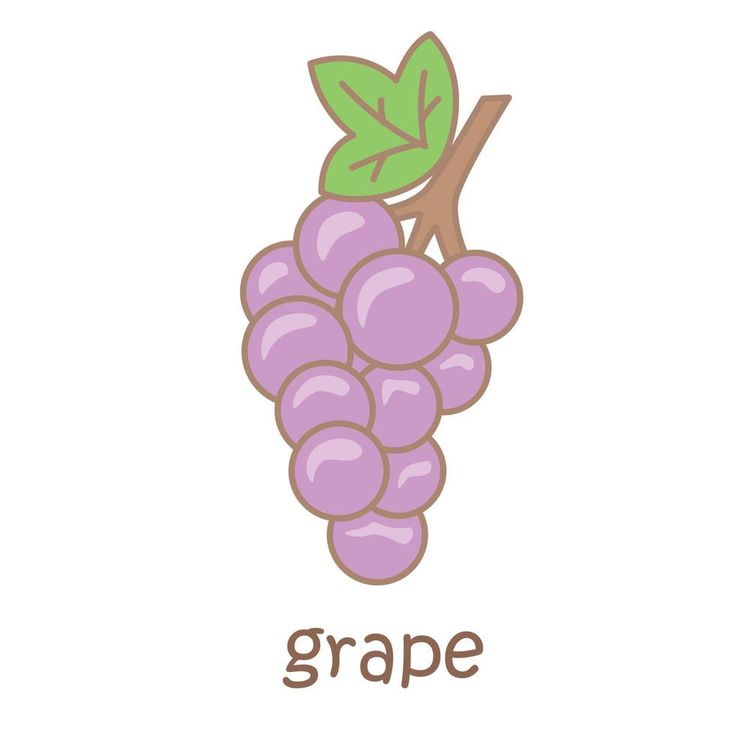 grapes with the word grape on it