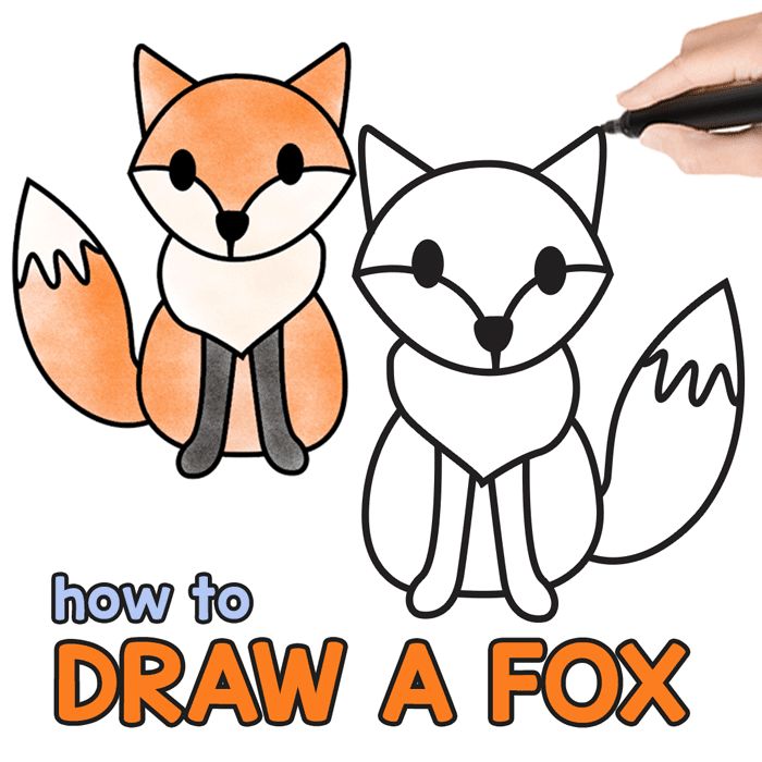 simple easy fox drawing - Valences Weblog Image Database