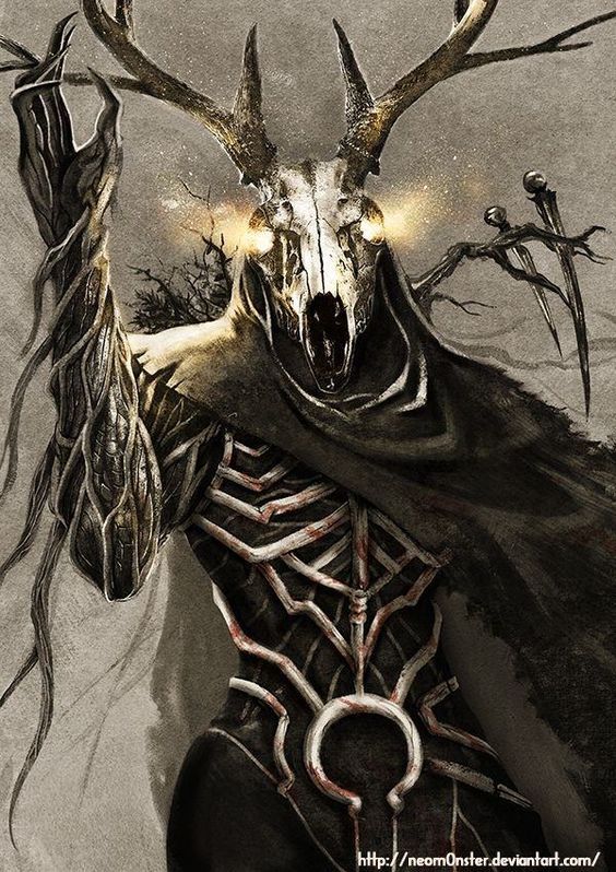 an image of a demon with horns on his head