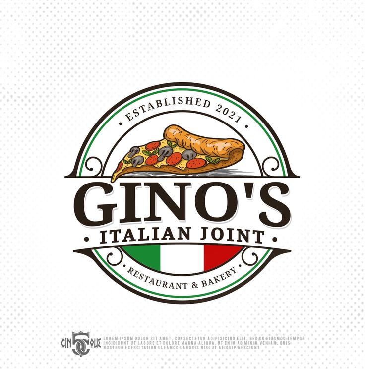 Design #105 by Cinque⁵ | Trendy, vintage logo for our restaurant named, "Gino's Italian Joint". Italian Restaurant Logo Design Ideas, Italian Logo Design, Italian Restaurant Branding, Restaurant Brand Design, Bistro Logo, Logo Design Restaurant, Italian Restaurant Logos, Italian Logo, Japan Restaurant