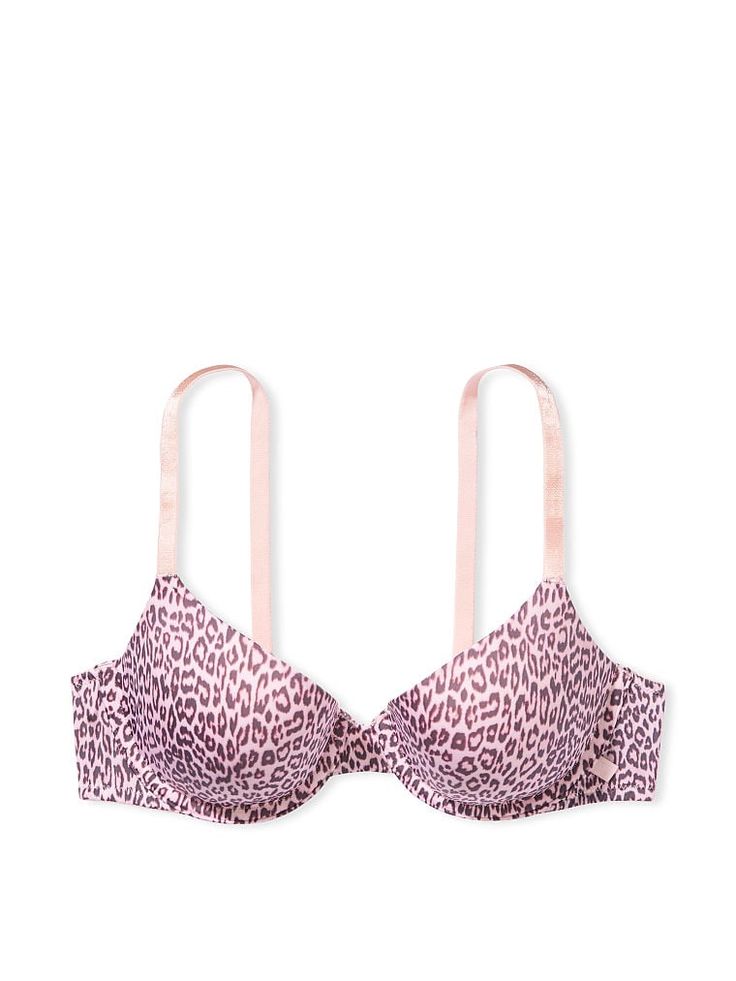 Simple and refined, this streamlined demi is all the foundation you need. The Sexy Tee: your favorite everyday bra, now available in a mix of prints and lace for every mood. Lift & Lining Lightly lined Underwire Straps & Hooks Adjustable straps convert to crossback Hook-and-eye closures at back Details & Fabric Partially made from recycled materials Hand wash Imported