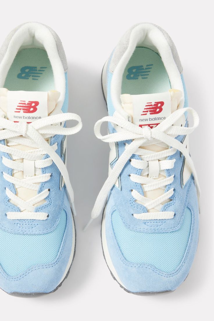 NEW BALANCE 574 Sneaker | EVEREVE Blue New Balance Shoes, Preppy Shoes, Fitness Style, New Balance 574, Cute Sneakers, Shoe Inspo, Swag Shoes, School Shoes, Shoe Size Conversion