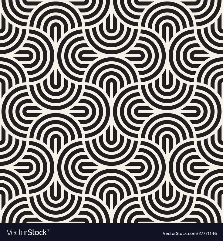 an abstract black and white pattern with wavy lines in the shape of circles on a white background