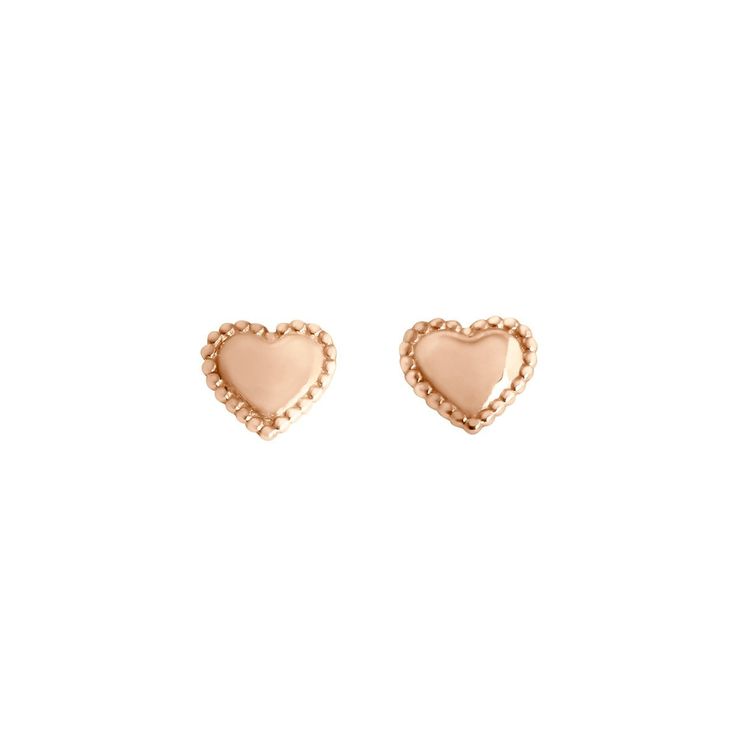 Gigi Clozeau - Lucky Heart earrings, Rose Gold Luxury Rose Gold Heart Earrings, Elegant Heart-shaped Tarnish Resistant Earrings, Elegant Heart-shaped Tarnish-resistant Earrings, Elegant Tarnish-resistant Heart Earrings, Elegant Sterling Silver Tarnish-resistant Heart Earrings, Rose Gold Plated Heart Drop Earrings, Rose Gold Heart-shaped Tarnish Resistant Earrings, Luxury Heart Charm Earrings For Valentine's Day, Rose Gold Heart Charm Earrings For Valentine's Day