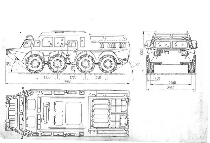 a drawing of an armored vehicle