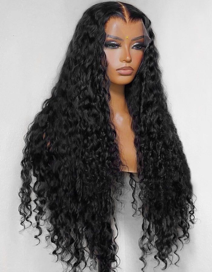 This Water Wave Full Lace Wig with Pre Plucked HD 360 Full Lace Frontal offers natural hairline coverage with its water wave hair. The wig is made with premium quality materials and is soft, durable, and comfortable. It provides a realistic scalp and natural movement. Product Details Brand: Ishow Hair Hair Material: 100% human hair from one donor Hair Color: Natural Black Texture: Water Wave Length: 10-28 Inch Available(Hpt Selling:26 Inch) Hairline: pre-plucked Can Be Dyed: yes, please dye into Water Wave Sew In, Water Wave Wig Hairstyles, Water Wave Wig, Full Lace Frontal, How To Wear A Wig, Hairstyles 2024, Bonnet Cap, Straight Ponytail, Black Texture