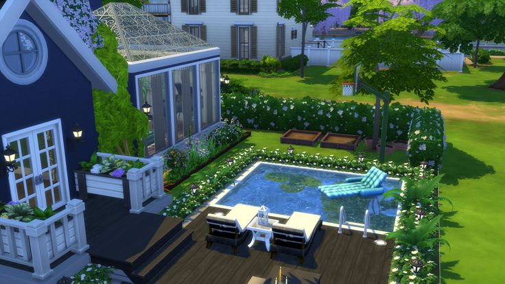 You can download this House from the Sims 4 Gallery. My ID is momcsii. I hope you like it! #thesims4 #origin #momcsii #speedbuilding Sims 4 Small Backyard, Backyard Sims 4 Ideas, Sims4 Backyard Ideas, Sims 4 Backyard Ideas Pool, Sims 4 Backyard Ideas Base Game, The Sims 4 Pool Ideas, Backyard Sims 4, The Sims 4 Backyard Ideas, Sims 4 Patio Ideas