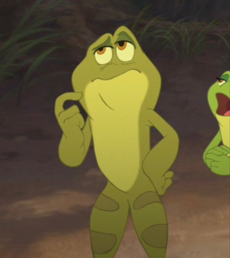 the frog and the toad are standing next to each other