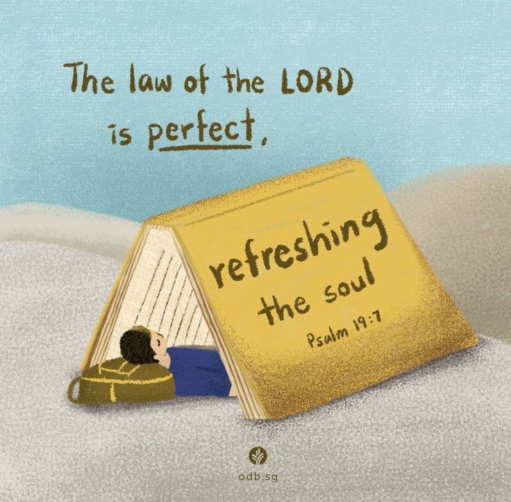 the law of the lord is perfect, refreshing the soul