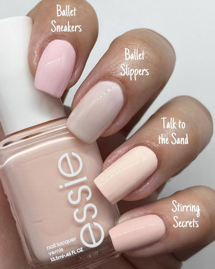 Nails Essie Colors, Essie Talk To The Sand, Essie Pedicure Colors, Essie Fiji Nail Polish, Essie Nail Polish Neutral, Essie Nude Colors, Nail Colors 2024 Spring, Best Essie Nail Color, Essie Fiji