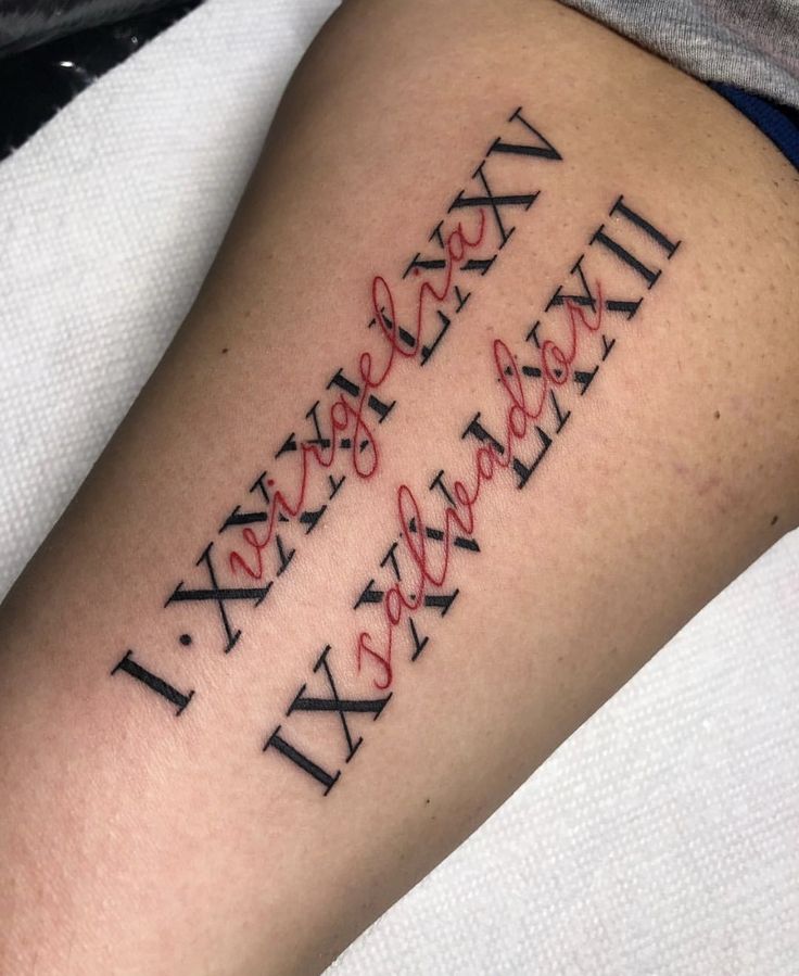 a tattoo with the words i love you in cursive writing