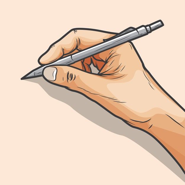 a person's hand holding a pen and writing on paper