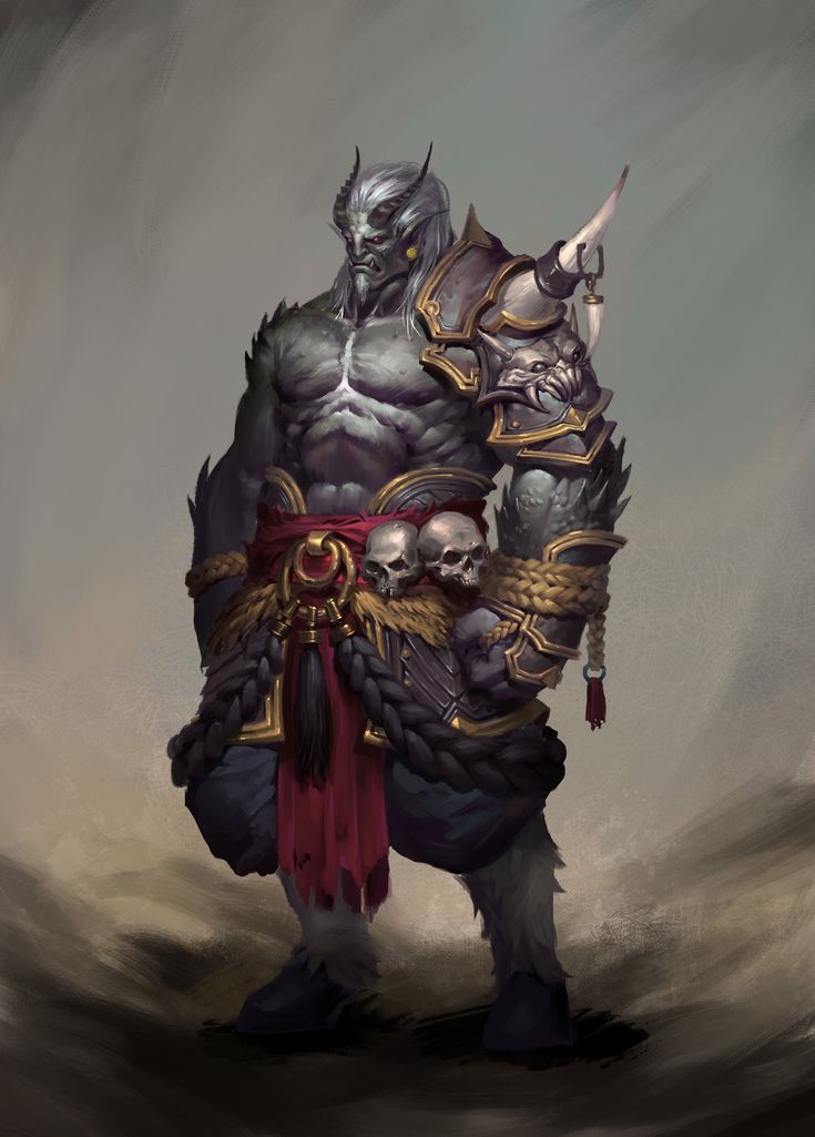 an image of a demon with horns and armor