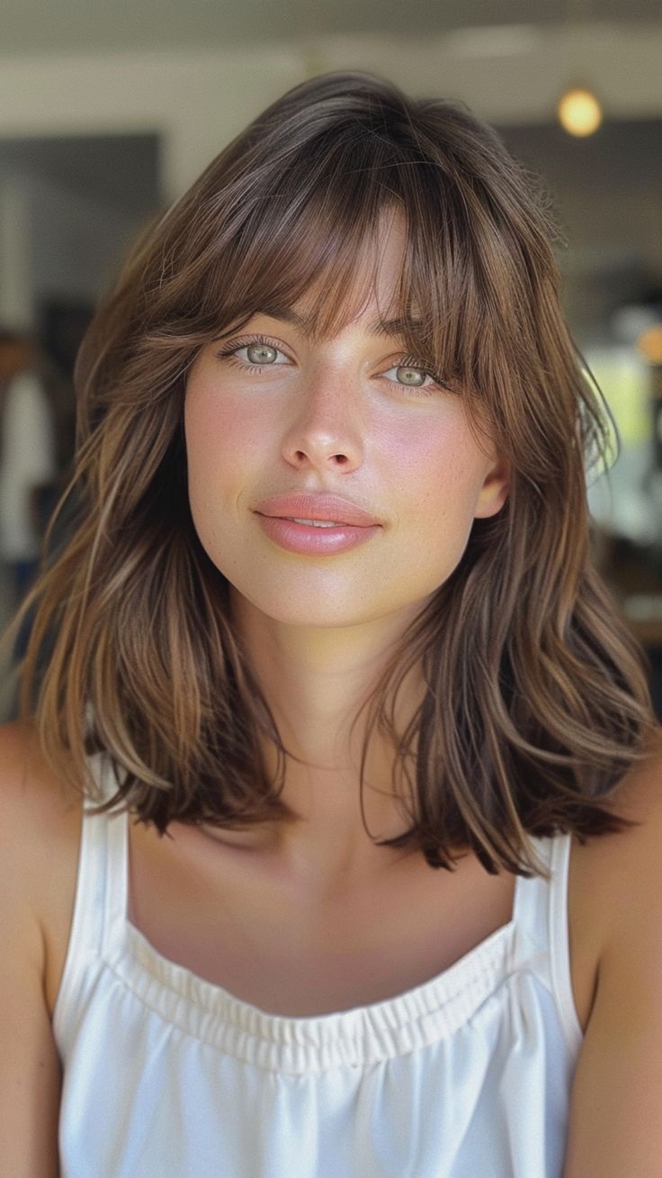 Finding the perfect hairstyle to complement a long face can transform your entire look. Celebrity stylists have mastered the art of enhancing long face shapes with stunning haircuts and styles. In this curated list, discover Haircut For Big Head Woman, Rectangle Shaped Face Hairstyles, Hairstyle Long Bob With Bangs, Long Bob Haircuts With Fringe, Haircuts For Large Noses, Hairstyles For Large Faces, French Hairstyles Round Face, Bobs For Long Face Shape, Bangs Long Face Shape