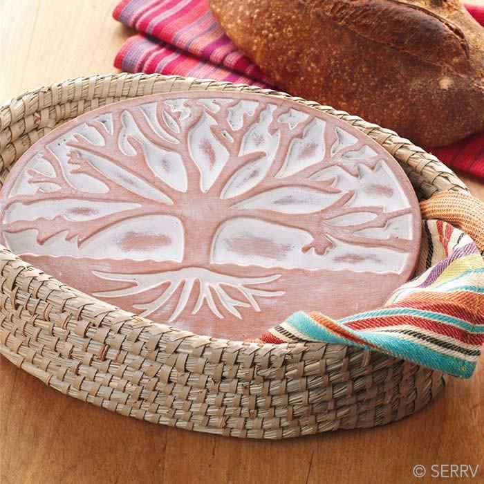 Oval Terracotta Bread Warmer Basket Set lifestyle Bread Warmer, Grass Basket, Tree Of Life Design, Natural Baskets, Dry Well, Bread Basket, Wrap Recipes, Life Design, Gorgeous Design