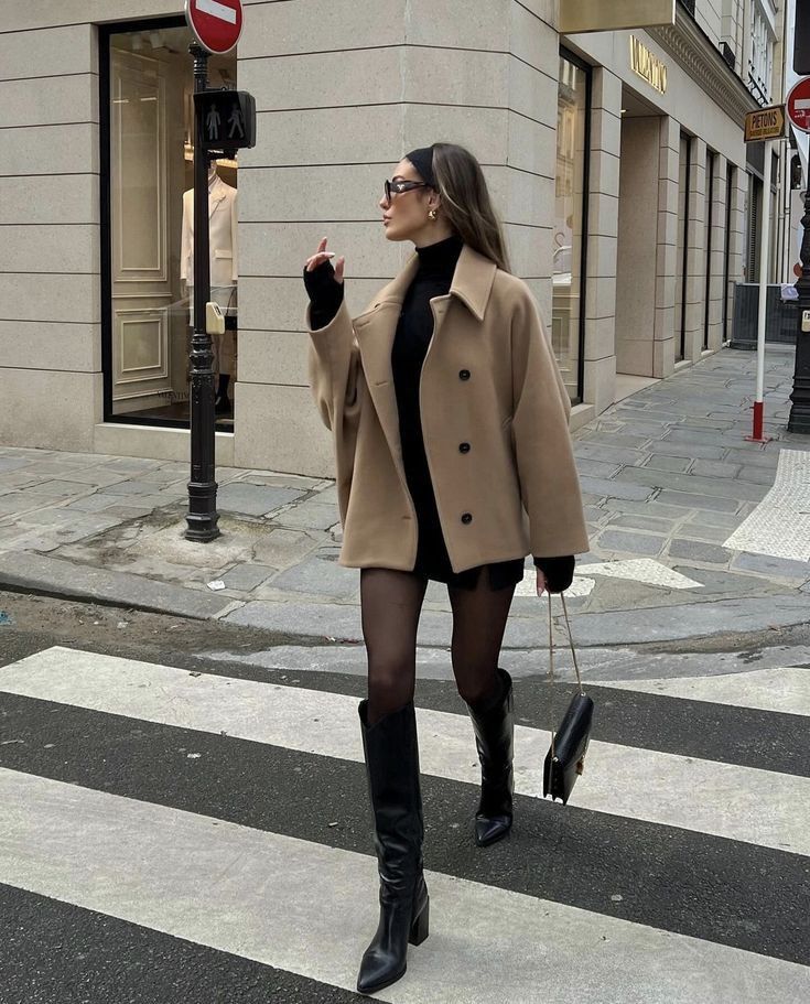 Vinter Mode Outfits, Nyc Winter Outfits, Winter Mode Outfits, Oversized Wool Coat, Nyc Outfits, Chique Outfit, New York Outfits, Europe Outfits, Paris Outfits