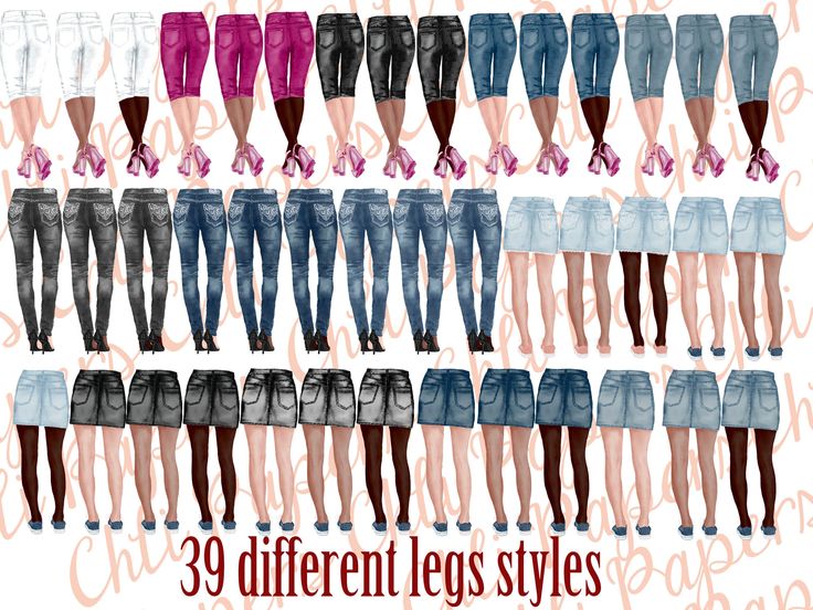 the different legs styles are shown in various colors and sizes, with text that reads 30 different