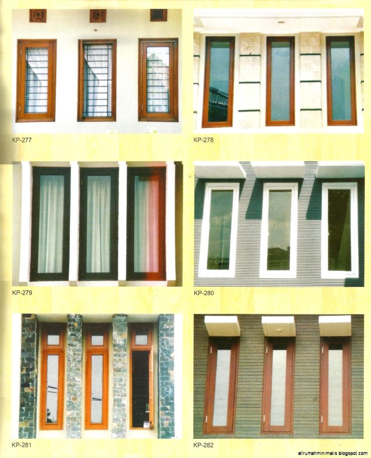 four different types of windows and shutters in various styles, sizes and colors are shown