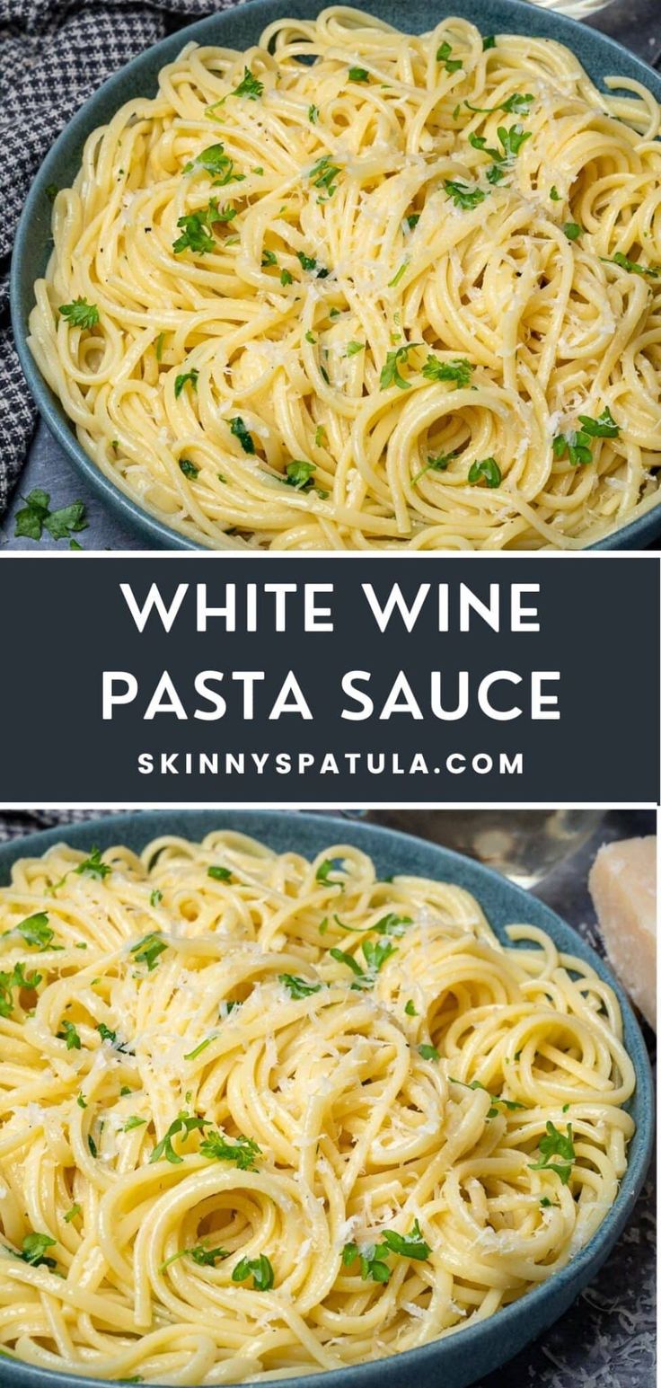 mushroom pasta in a skillet with mushrooms and parmesan cheese on the side