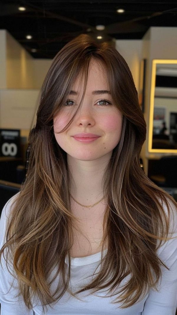 Large Forehead Hairstyles, Big Forehead, Long Layered Haircuts, Chic Hairstyles, Trending Haircuts, Hairstyles For Round Faces, Inspirational Celebrities, American Beauty, Latest Hairstyles