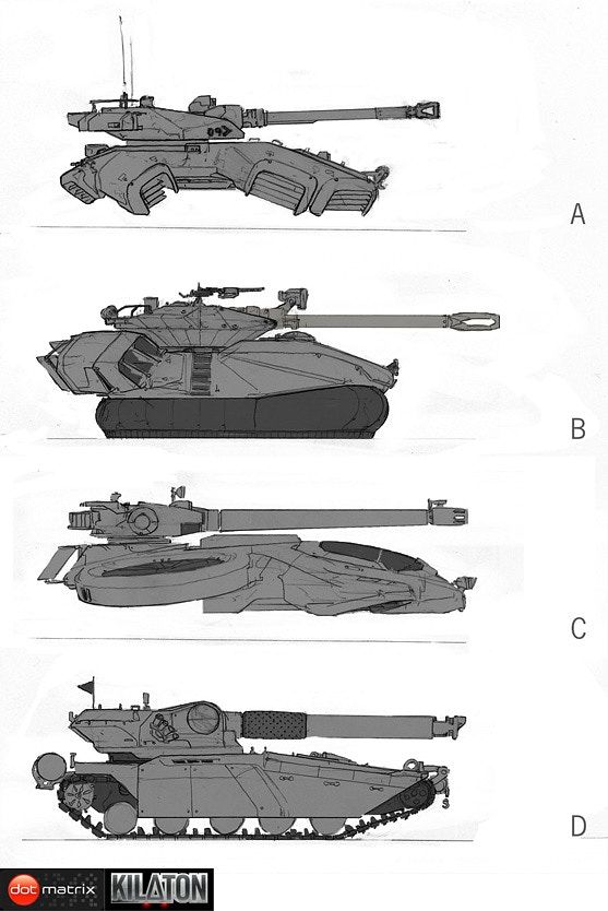 some type of tanks that are in different positions and sizes, with the names below them