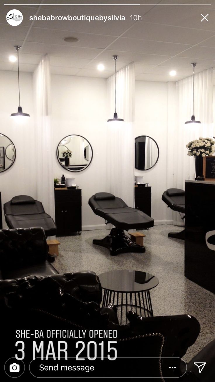 the salon is clean and ready for customers to use