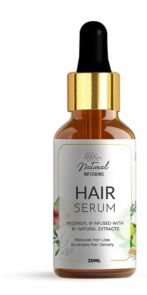 Natural Infusions Hair Growth Serum with 5% Redensyl - 30ml (Pack of 1) About this item ENRICHED WITH NATURAL EXTRACTS - No more hair fall! Infused with carefully selected 8+ natural extracts and 10+ essential oils, Natural Infusions hair care serum works deeply on your scalp and repairs your damaged hair to stimulate growth! FREE FROM - Give your hair the nutrition it deserves with our non-toxic hair growth serum! Free from Paraben and colorants, our dermatologically proven hair care product st Hair Growth Serum, Growth Serum, Hair Fall, Hair Serum, Damaged Hair, For Hair, Hair Growth, No More, Serum