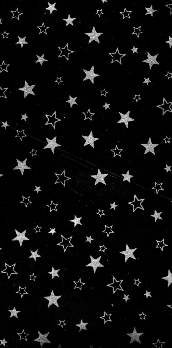 black and white stars pattern on the ground