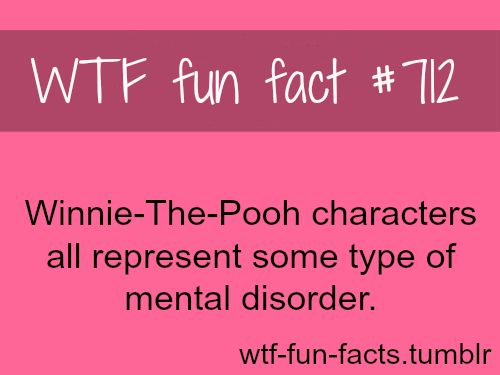 MORE OF WTF-FUN-FACTS are coming HERE funny and weird facts ONLY Funny Weird Facts, Random Fun Facts, Funny Facts Mind Blowing, Pooh Characters, Fun Facts Mind Blown, Childhood Ruined, Wierd Facts, Mental Disorder, Facts Funny