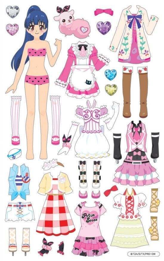 the paper dolls are all dressed up and ready to be made into their own outfits