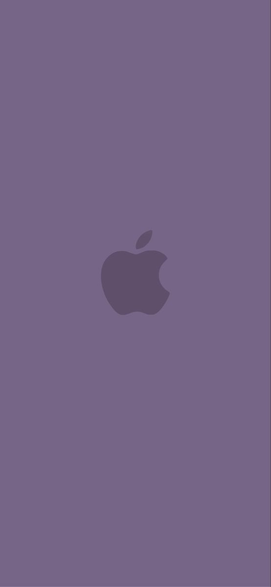 an apple logo on a purple background